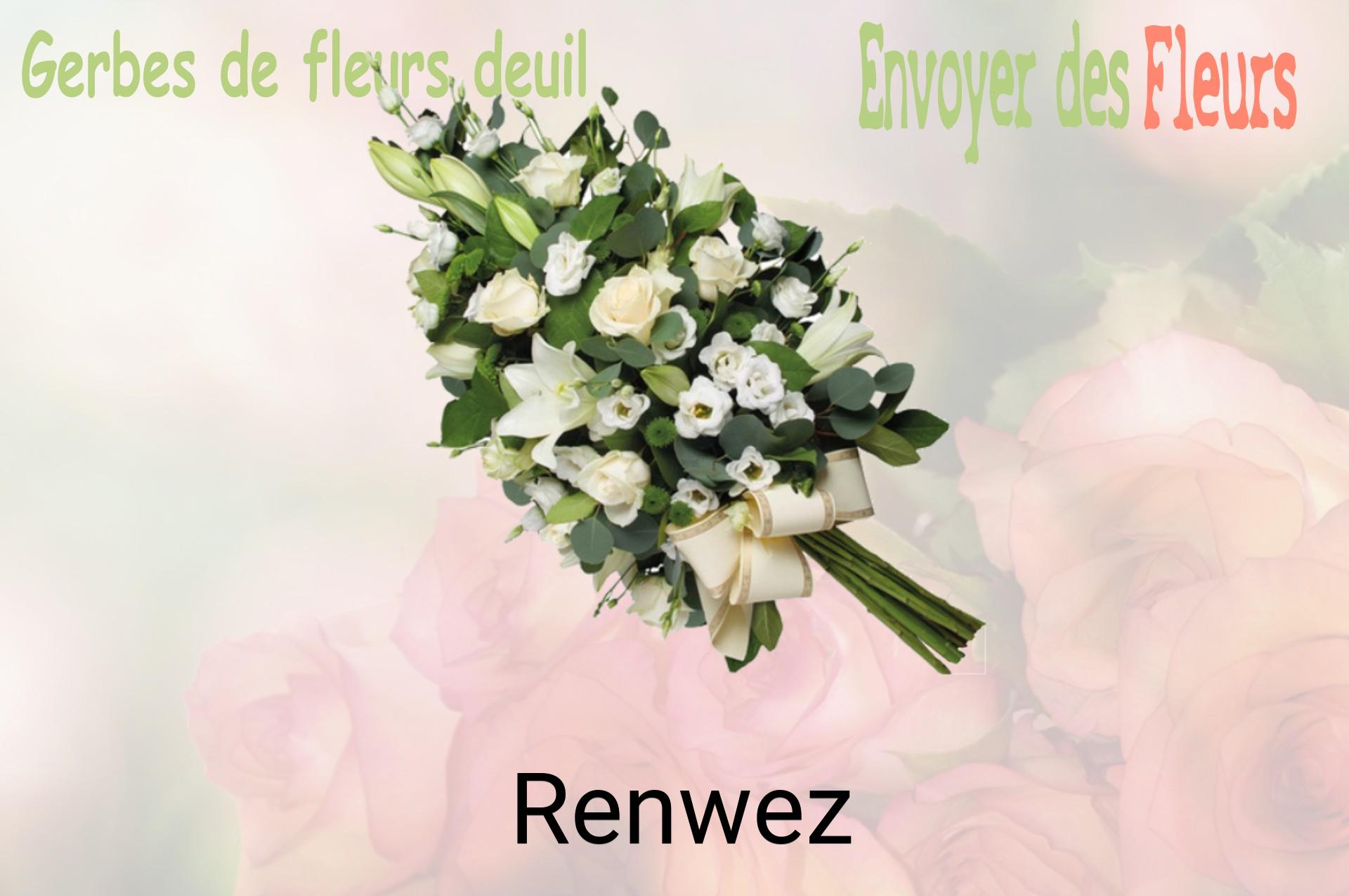 Gerbe de fleurs de deuil livrée à Renwez